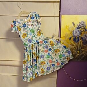 Dot Dot Smile Multicolor Graphic Dress